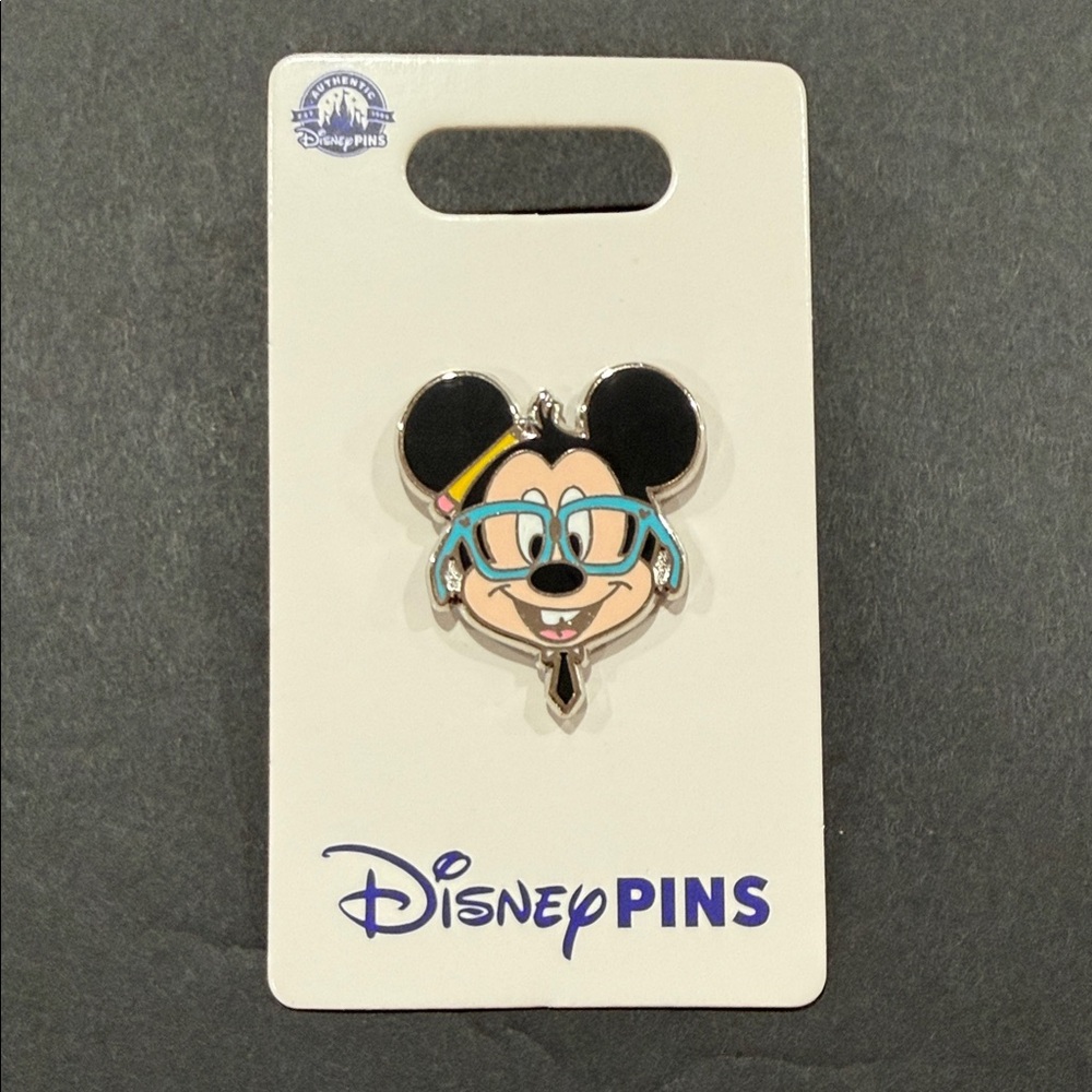 Disney Mickey Mouse Pin with Blue Glasses